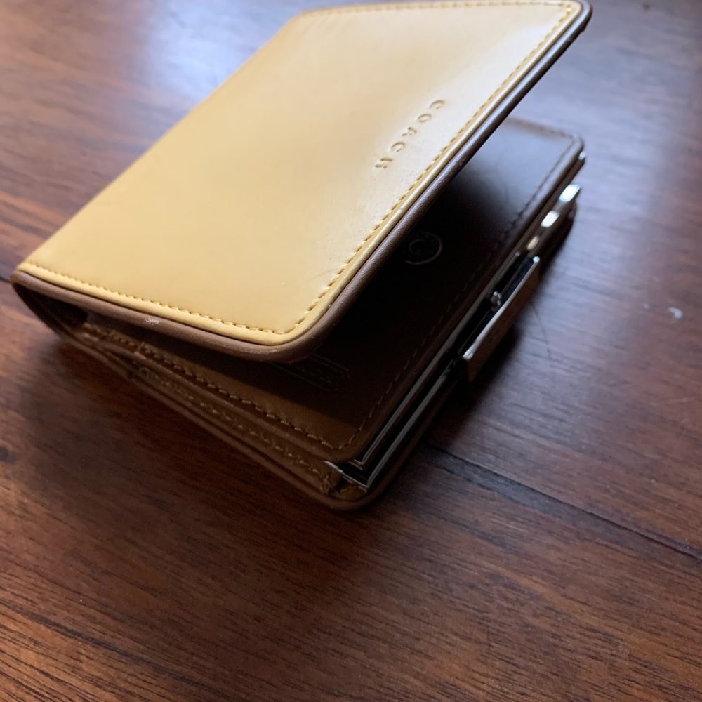 Coach wallet with change purse
